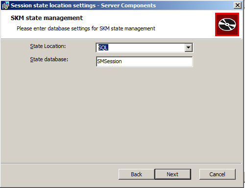 Session state location settings