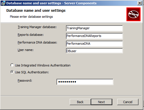 Databases and account details