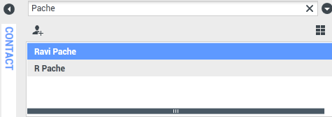 The Assign this Interaction to Contact dialog box select contact section.