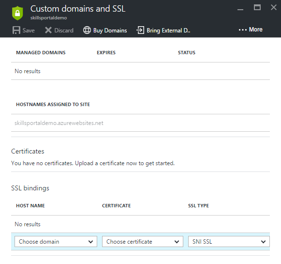 config dialog