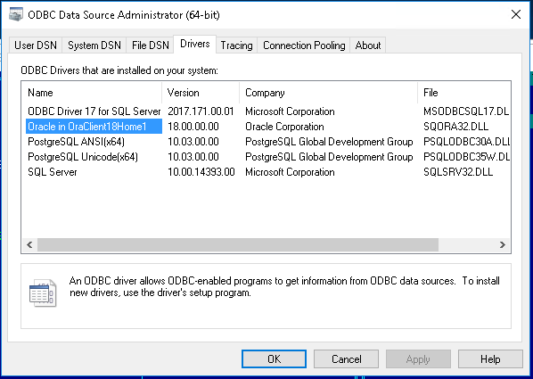 database odbc error cdr dicom