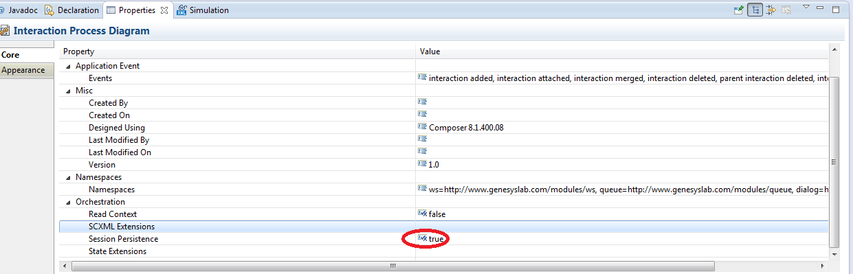 Composer - Configure SCXML Session to Use Persistence