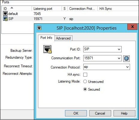 Secure SIP Port