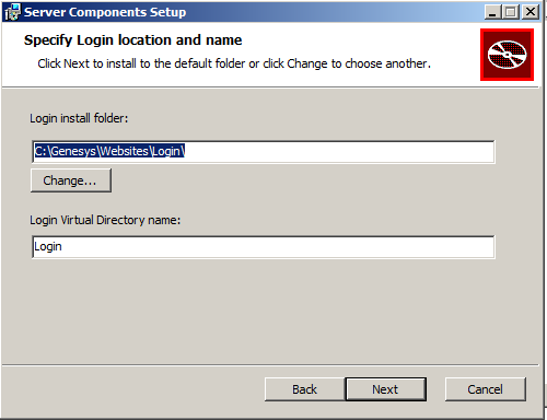 Login path and IIS virtual directory