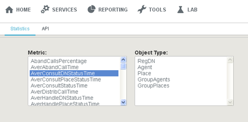 Service Management UI Lab Statistics