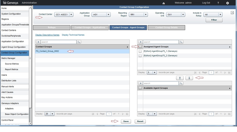 Removing Associations from the WA Contact Group Configuration Page 2